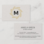 Monogram | Spiral 2 Visitekaartje (Voorkant / Achterkant)