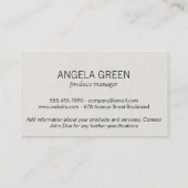 Monogram | Spiral 2 Visitekaartje (Achterkant)