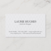 Monogram | Spiral, diamantpatroon Visitekaartje (Achterkant)