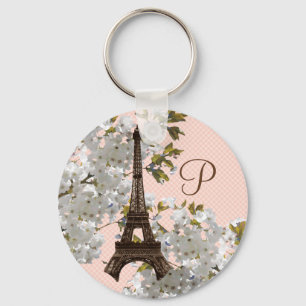 Monogram Springtim in Paris Eiffeltoren Sleutelhan Sleutelhanger