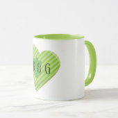 Monogram St. Patrick's Stripes hart Mok (Voorkant rechts)
