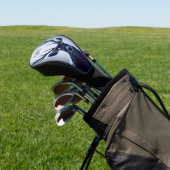 Monogram stag Buck Deer Antlers Golfheadcover (Insitu)