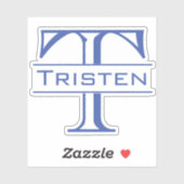 Monogram Stans Pas Persoonlijke Sticker (Vel)