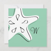 Monogram Starfish Kaart (Achterkant)
