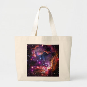 Monogram Starry Wingtip van Small Magellanic Cloud Grote Tote Bag
