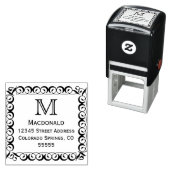 Monogram Stempel - Zelfinkende Adresstempel (In situ)