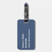 Monogram | Stempeltreinen Bagagelabel (Achterkant verticaal)