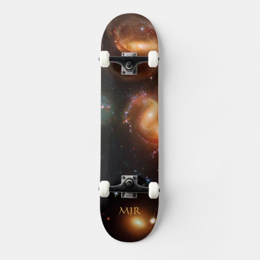 Monogram Stephans Quintet deep space sterrenstelse Skateboard (Voorkant)