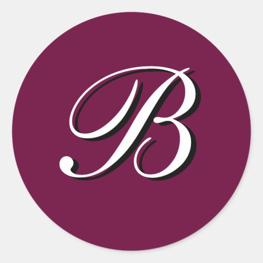 Monogram Sticker "B"  (Voorkant)