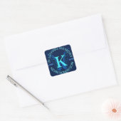 Monogram Sticker Blue (Envelop)