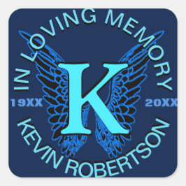 Monogram Sticker Blue