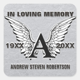 Monogram Sticker Silver