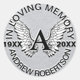 Monogram Sticker Silver