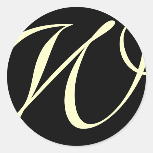 Monogram Stickers| D6 Ronde Sticker (Voorkant)