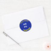 Monogram Stickers van de afdeling Handhaving (Envelop)