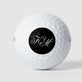 Monogram stijl golfballen