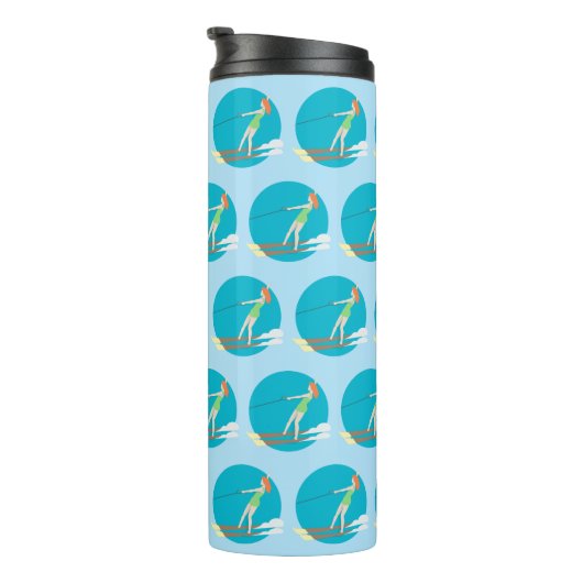 Monogram -stijl Waterski Thermosbeker (Geroteerd rechts)