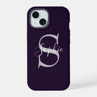 Monogram Stijlvol iPhone 15 Hoesje