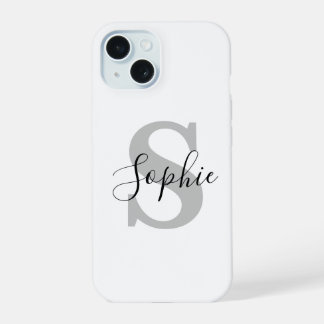 Monogram stijlvol iPhone 15 hoesje
