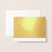 Monogram Stijlvol Script Initiaal Gevouwen Goud Folie Kaarten (Met envelop)