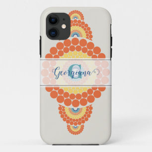Monogram Stralende Egeïsche Zomer Siermandala iPhone 11 Hoesje