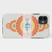 Monogram Stralende Egeïsche Zomer Siermandala Case-Mate iPhone Case (Achterkant (horizontaal))