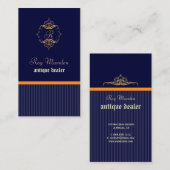 Monogram+strepen/doe-het-zelf-achtergrond Visitekaartje (Voorkant / Achterkant)