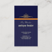 Monogram+strepen/doe-het-zelf-achtergrond Visitekaartje (Achterkant)