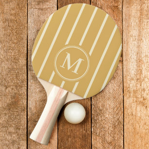 Monogram Strepen Zand Zonsopgang Kleur Tafeltennisbatje
