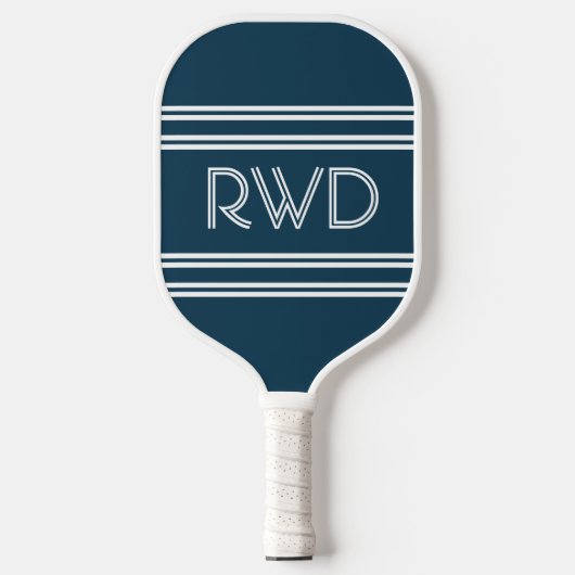 Monogram Stripe Pickleball Paddle (Voorkant)