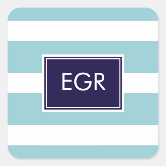 Monogram stripes Labels / sticker (Voorkant)