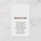 Monogram | Stripes Visitekaartje (Achterkant)