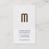 Monogram | Stripes Visitekaartje (Voorkant)