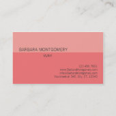 Monogram Stylist Mode Designer Visitekaartje (Achterkant)