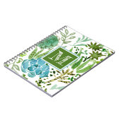 Monogram | Succulent veld I Notitieboek (Linkerzijde)