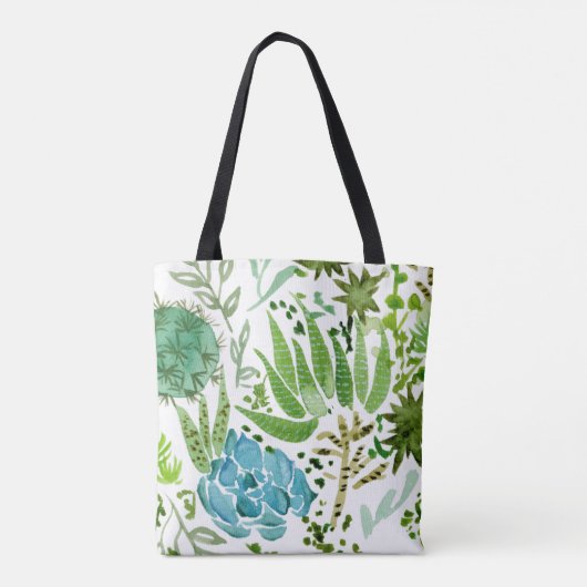 Monogram | Succulent veld I Tote Bag (Achterkant)