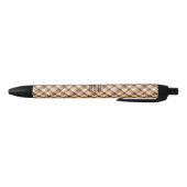 Monogram | Summer-Fall Diagonal Plaid Ink Zwarte Inkt Pen (Bodem)