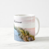 Monogram Sunset op Florence Oregon Dunes Koffiemok (Voorkant rechts)