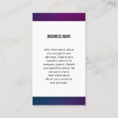 Monogram / Swank Trim Visitekaartje (Achterkant)