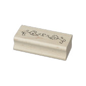 Monogram Swirl Wood Art Stamp Rubberstempel (Stempel)