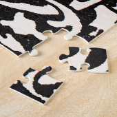 Monogram T Art Nouveau Letter Legpuzzel (Zijkant)