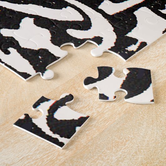 Monogram T Art Nouveau Letter Legpuzzel (Zijkant)