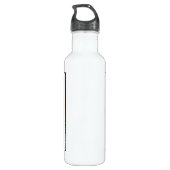 Monogram T Art Nouveau Letter Waterfles (Achterkant)