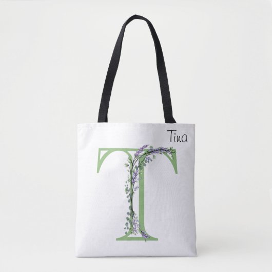 Monogram T Lavendel Eucalyptus Draagtas (Voorkant)