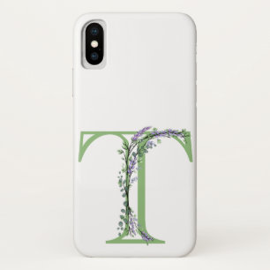 Monogram T Lavender Eucalyptus iPhone X Hoesje