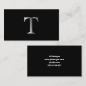 Monogram T visitekaartjes (Voorkant / Achterkant)