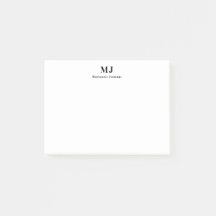 Monogram Takenlijst Post It Notities