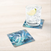 Monogram | Tangled Vierkante Kartonnen Onderzetter (Insitu)