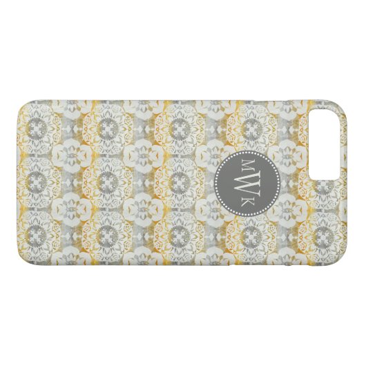 Monogram | Tapestry Rosette II Case-Mate iPhone Case (Achterkant (Horizontaal))