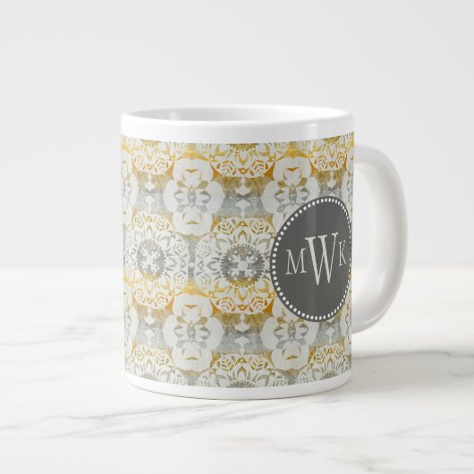 Monogram | Tapestry Rosette II Extra Grote Beker (Voorkant rechts)